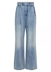 Brunello Cucinelli Soft Denim Baggy Wide Jeans