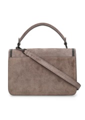 Brunello Cucinelli Soft Velour Leather Shoulder Bag