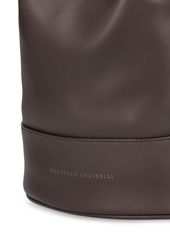 Brunello Cucinelli Softy Leather Bucket Bag