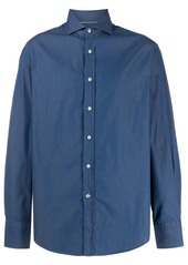 Brunello Cucinelli spread-collar chambray shirt