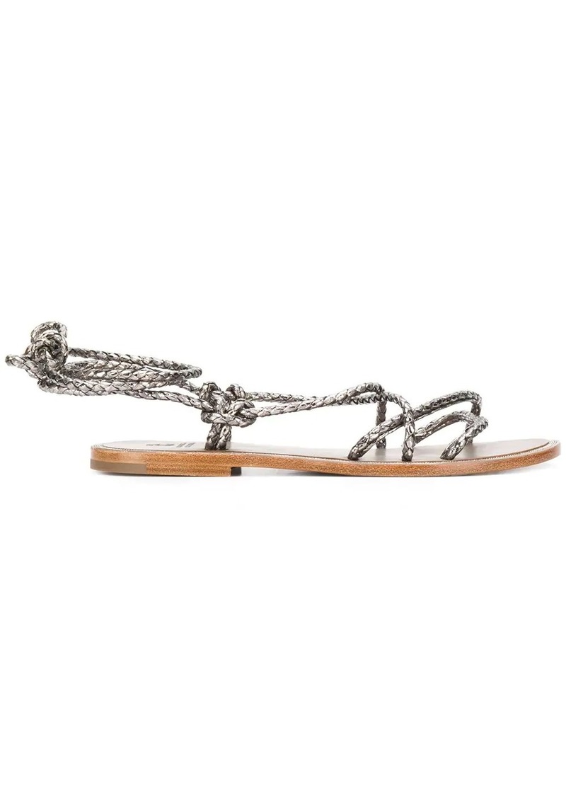 strappy rope sandals