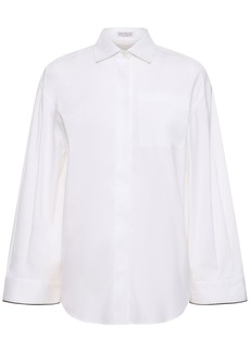 Brunello Cucinelli Stretch Cotton Poplin Shirt