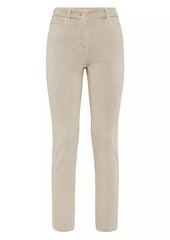 Brunello Cucinelli Stretch Dyed Denim Slim Trousers