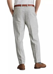 Brunello Cucinelli Stripe Leisure Fit Trousers with Pleats