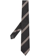 Brunello Cucinelli striped canvas tie