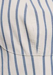 Brunello Cucinelli Striped Cotton Poplin Tank Top