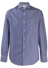 Brunello Cucinelli striped-print long-sleeved shirt
