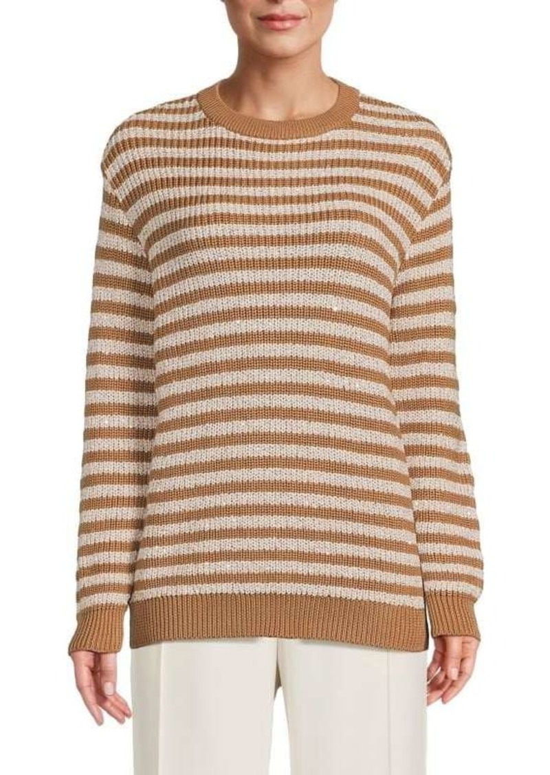 Brunello Cucinelli Striped Sequin Sweater