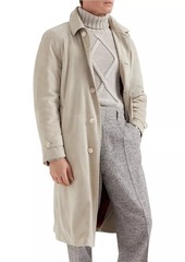 Brunello Cucinelli Suede Overcoat