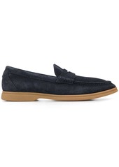 Brunello Cucinelli suede penny loafers