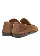 Brunello Cucinelli Suede Penny Loafers