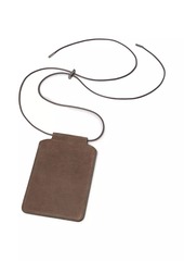 Brunello Cucinelli Suede Phone Bag with Shiny Trim