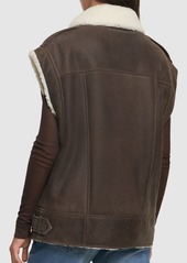 Brunello Cucinelli Suede Shearling Vest