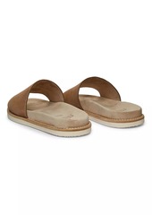 Brunello Cucinelli Suede Slide Sandals