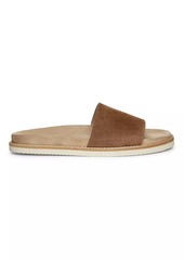 Brunello Cucinelli Suede Slide Sandals