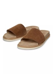 Brunello Cucinelli Suede Slide Sandals