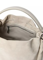 Brunello Cucinelli Sueded Calfskin Bucket Bag with Monili