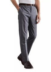 Brunello Cucinelli Super 120s Virgin Wool Overcheck Formal Fit Trousers