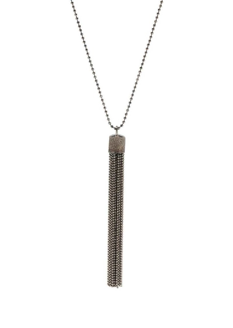 Brunello Cucinelli tassel-detail fringed necklace