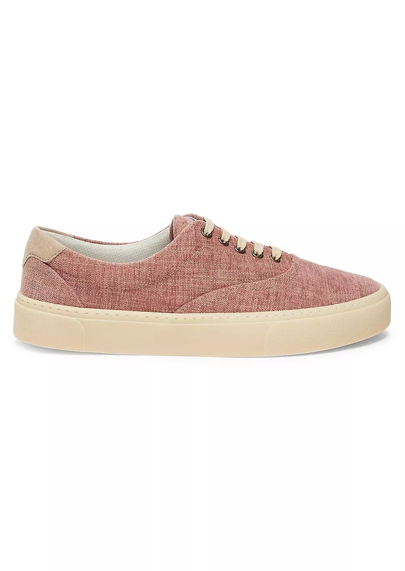 Brunello Cucinelli Textile Lace-Up Sneakers