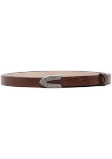 Brunello Cucinelli thin buckle belt