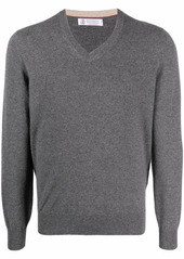 Brunello Cucinelli V-neck cashmere jumper