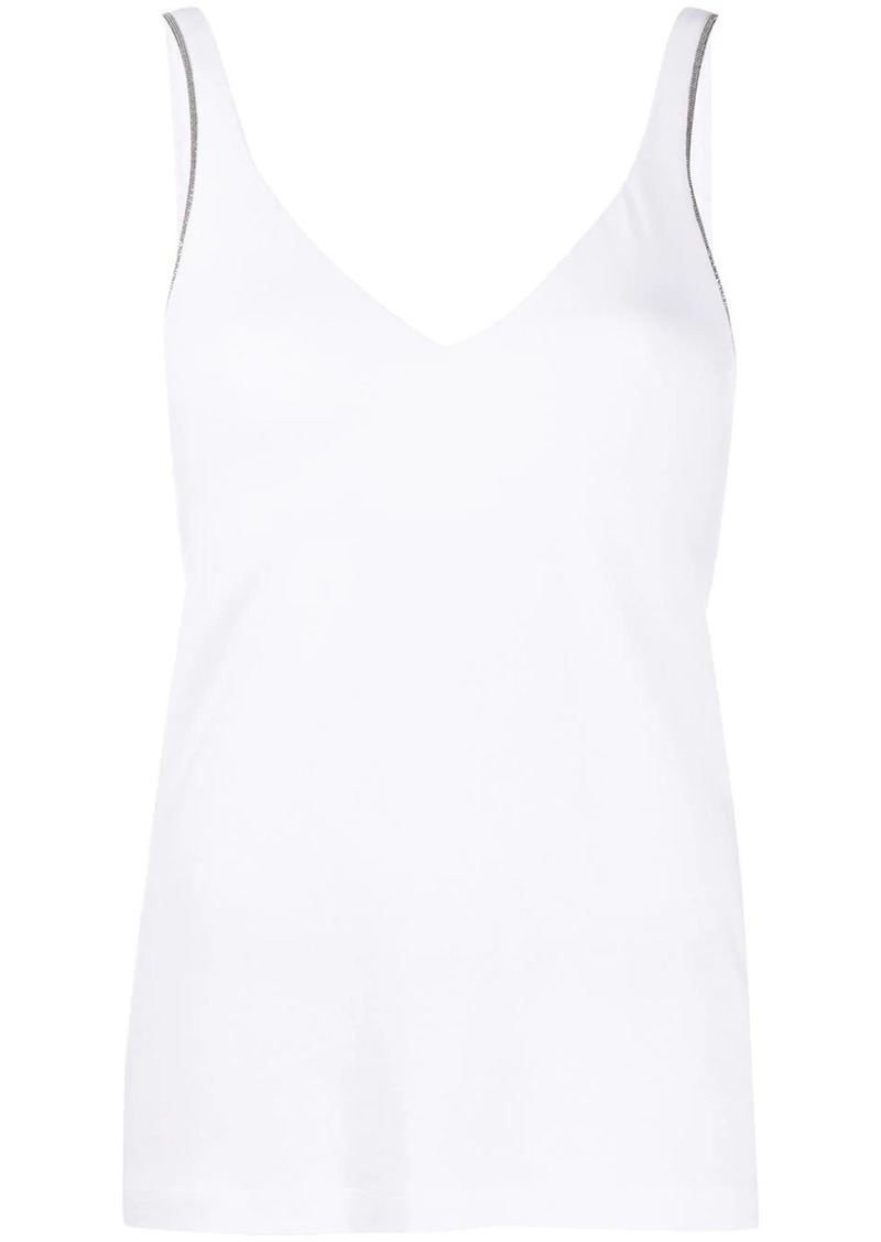 Brunello Cucinelli V-neck tank top