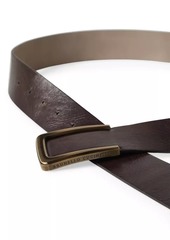 Brunello Cucinelli Vintage Effect Leather Belt