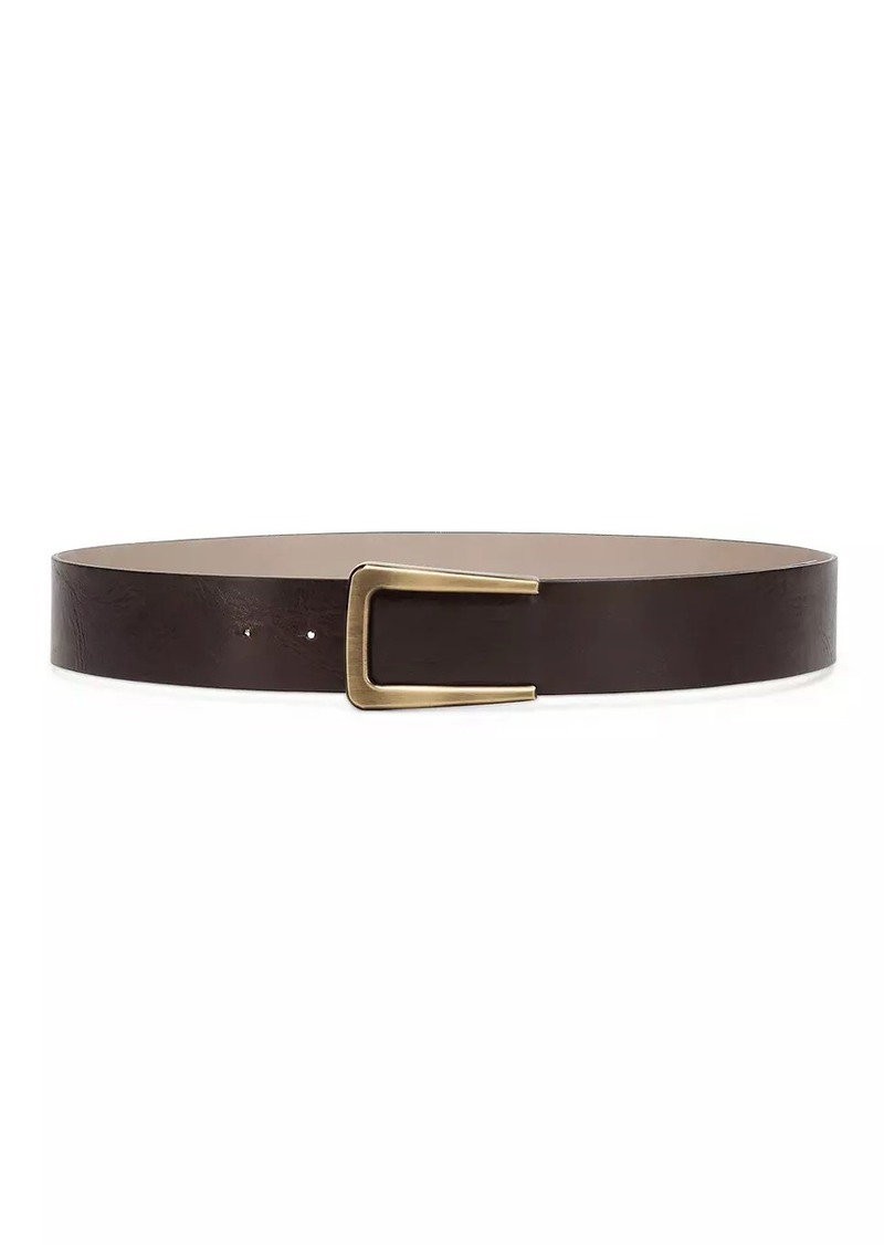 Brunello Cucinelli Vintage Effect Leather Belt