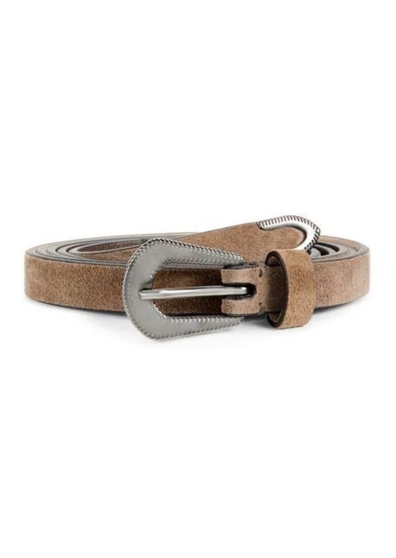 Brunello Cucinelli Western Suede Tipped Belt