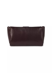 Brunello Cucinelli Wet Effect Nappa Leather Clutch Bag with Shimmering Detail