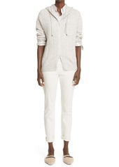 Brunello Cucinelli Slim Ankle Jeans in Beige at Nordstrom