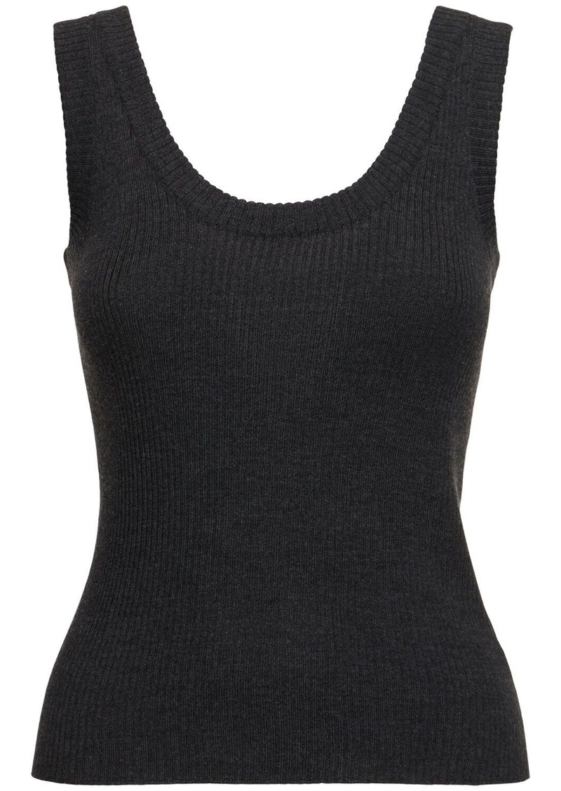 Brunello Cucinelli Wool & Cashmere Knit Tank Top