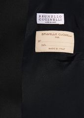 Brunello Cucinelli Wool Crepe Single Breast Jacket