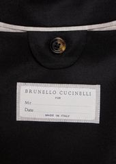 Brunello Cucinelli Wool Flannel Suit Jacket