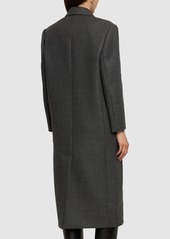 Brunello Cucinelli Wool Single Breast Midi Coat