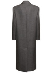 Brunello Cucinelli Wool Single Breast Midi Coat