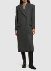 Brunello Cucinelli Wool Single Breast Midi Coat