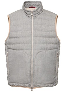 Brunello Cucinelli Wool Zip-down Vest
