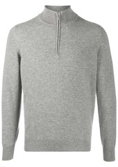 Brunello Cucinelli zip-up roll neck jumper