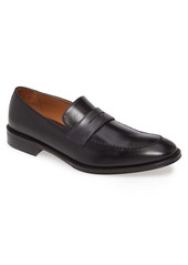 Bruno Magli Arezzo Penny Loafer in Black/Grey Leather at Nordstrom Rack