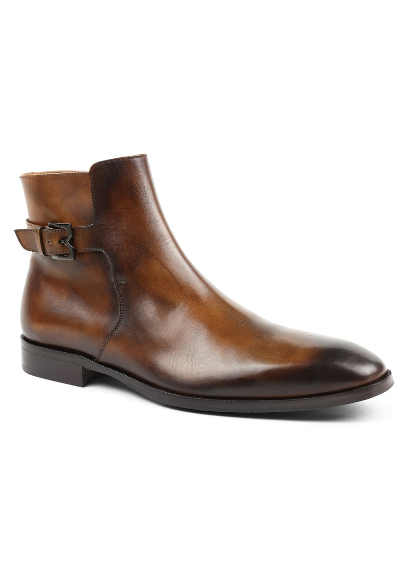 Bruno Magli Angiolini Zip Boot in Cognac Leather at Nordstrom Rack