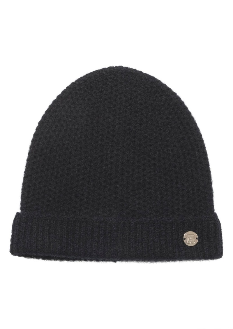 Bruno Magli Honeycomb Knit Cashmere Beanie in Black at Nordstrom Rack