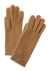 Bruno Magli Honeycomb Stitch Cashmere Gloves