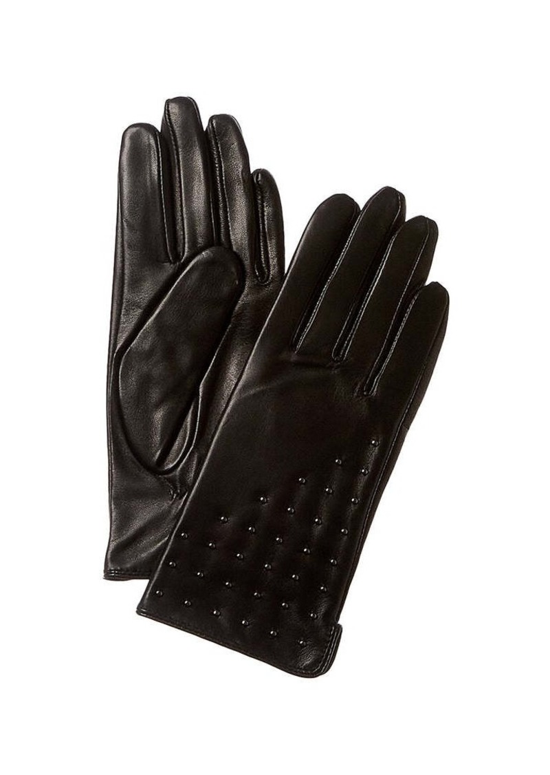 Bruno Magli Studded Cashmere-Lined Leather Glove