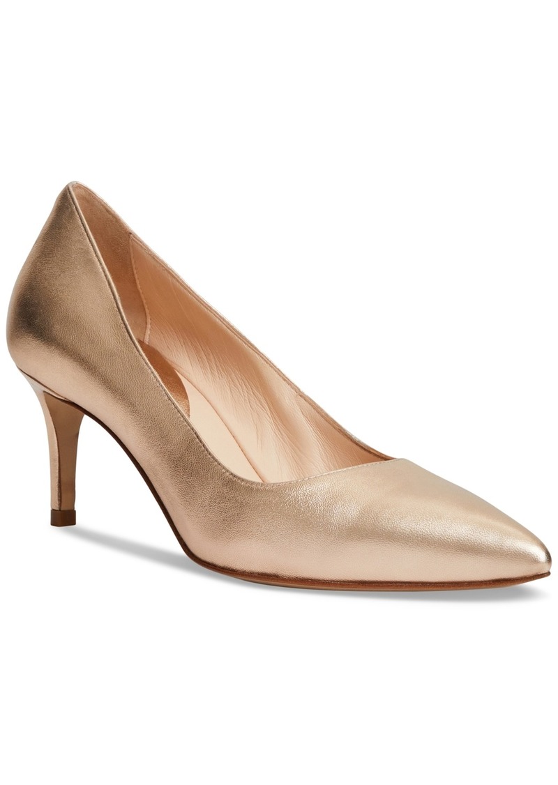 Bruno Magli Women's Tara Capped-Toe Pumps - Gold