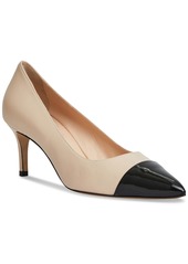 Bruno Magli Women's Tara Capped-Toe Pumps - Black Patent