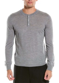 Bruno Magli Wool Henley Sweater