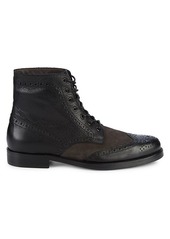 Bruno Magli Fedro Leather & Suede Wingtip Boots