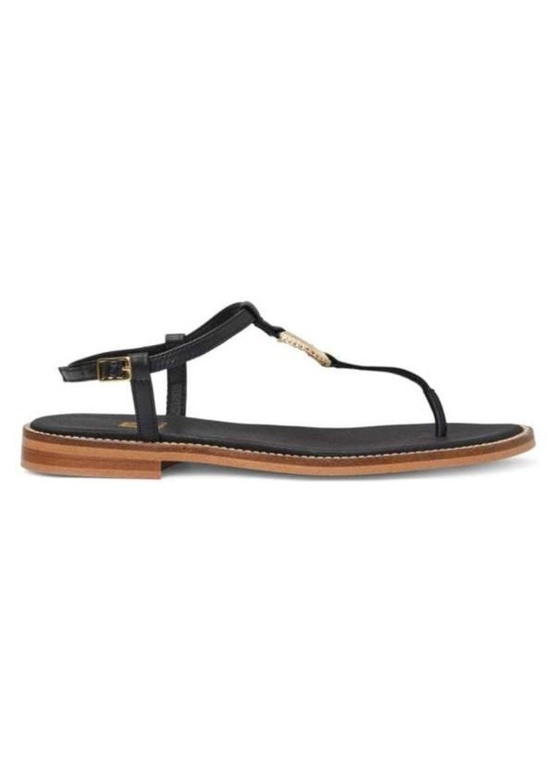 Bruno Magli Jenna T-Strap Flat Sandals